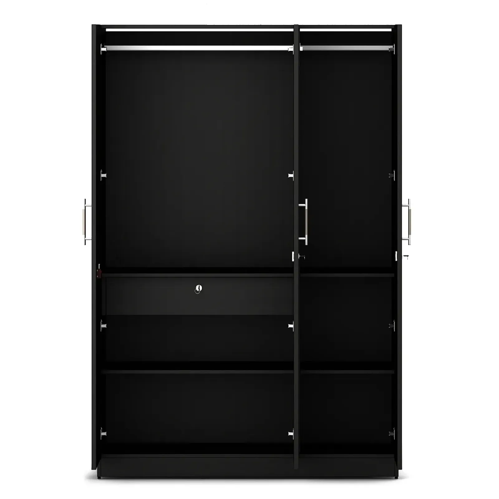 Carnival 3 Door Wardrobe Without Mirror - Natural Wenge Woodpore